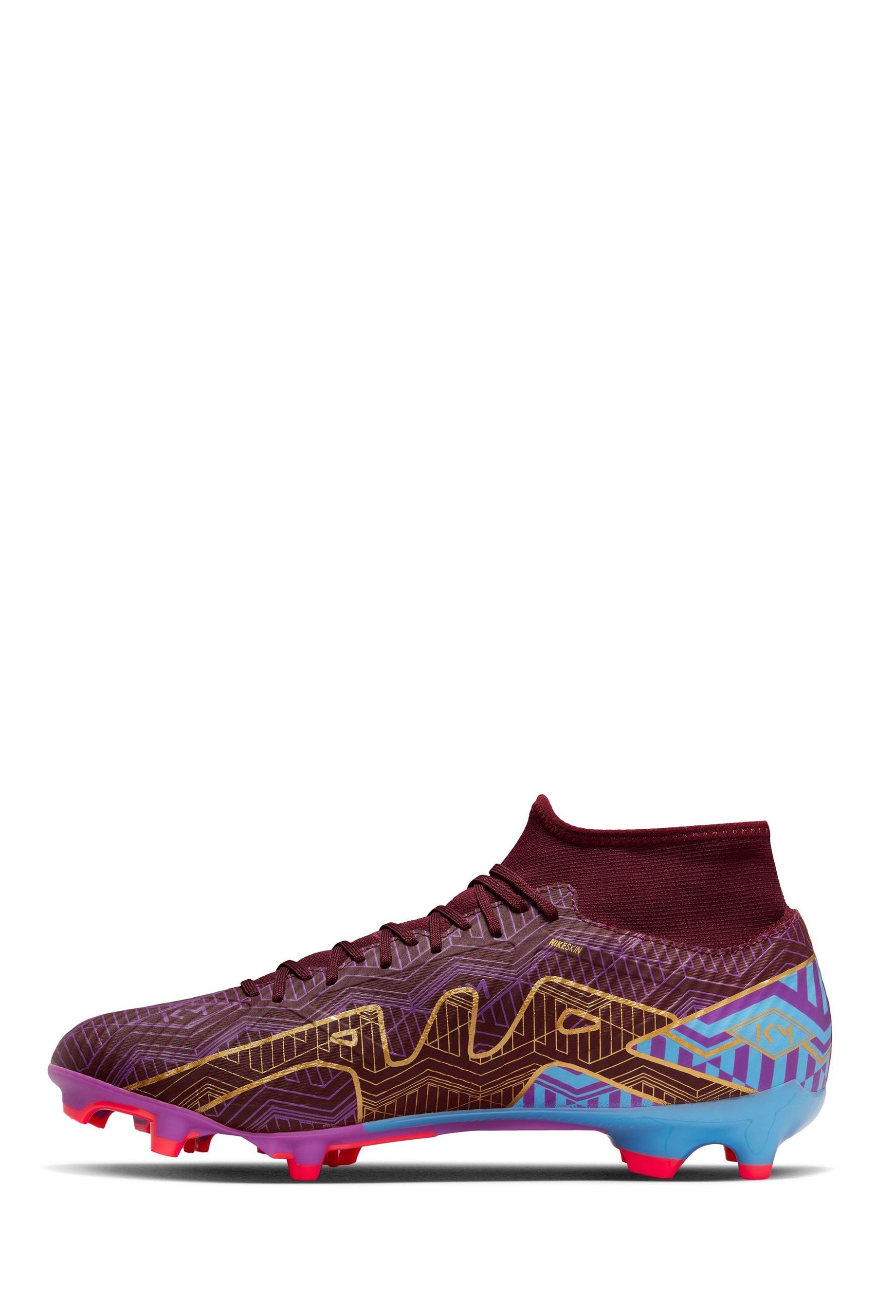 Buy Nike Burgundy Red Zoom Mercurial Kylian Mbappe Mulit Ground Football Boots from Next Lithuania