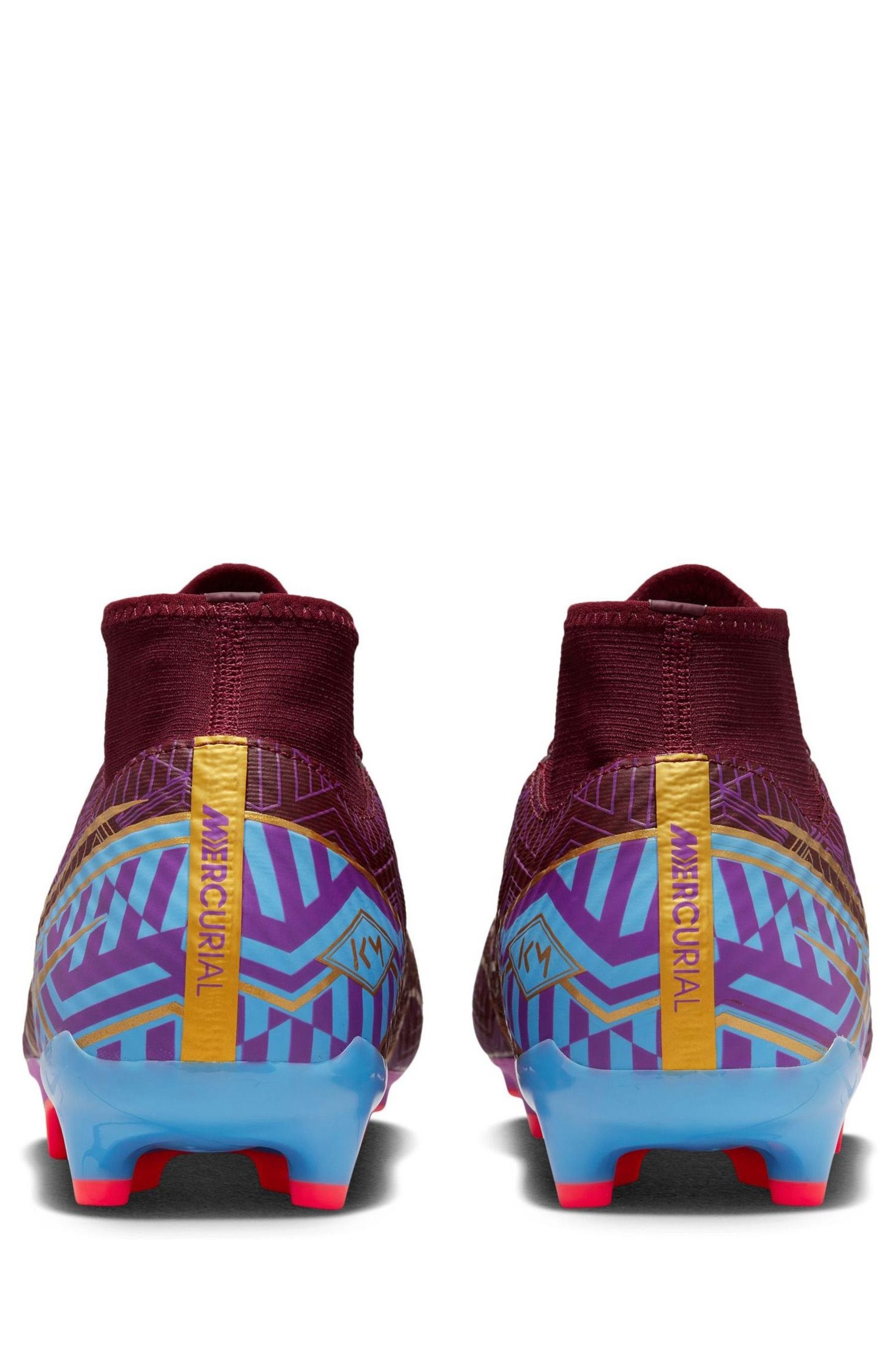 Buy Nike Burgundy Red Zoom Mercurial Kylian Mbappe Mulit Ground Football Boots from Next Latvia