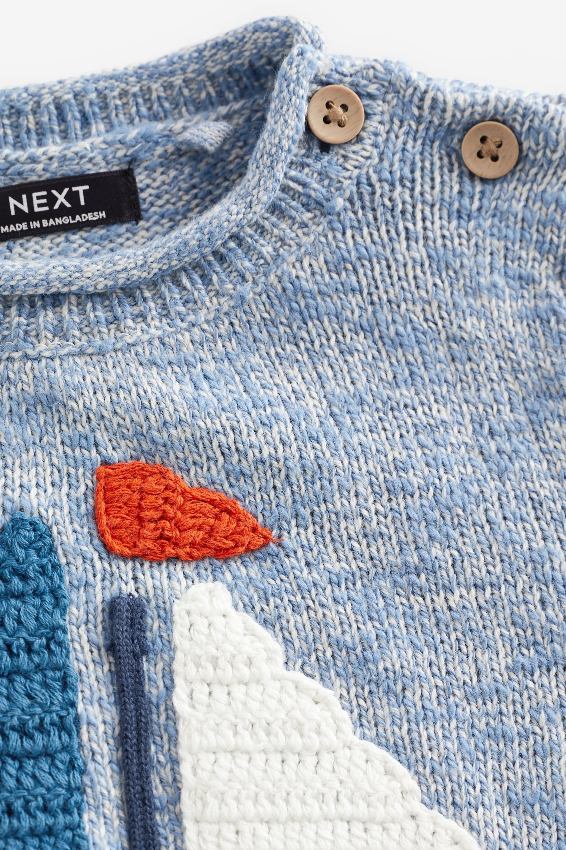 Blue Character Boat Knit Crew Jumper (3mths-7yrs) - Image 6 of 6