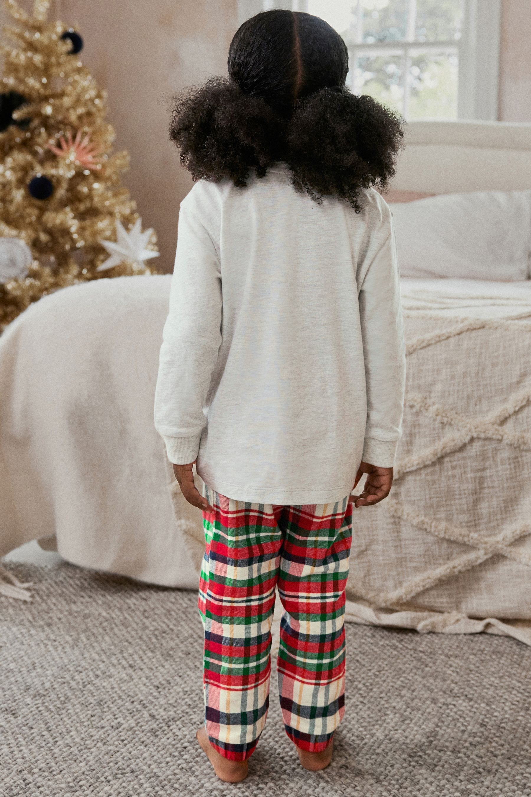 Buy Grey Red Hamish Matching Family Younger Kids Cosy Cotton Pyjamas 12mths 8yrs from Next Austria
