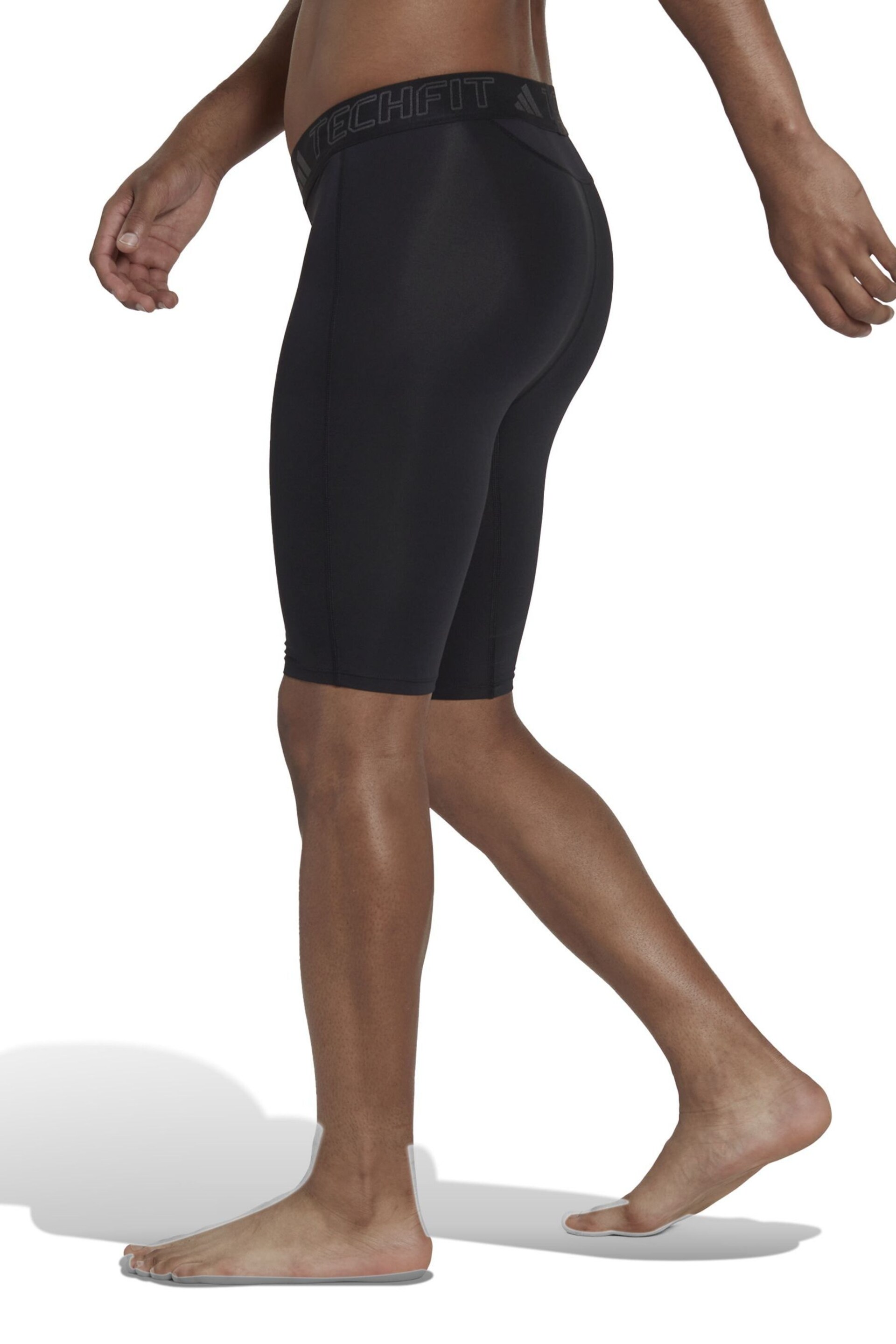 adidas Black Techfit Training Short Tights - Image 5 of 8