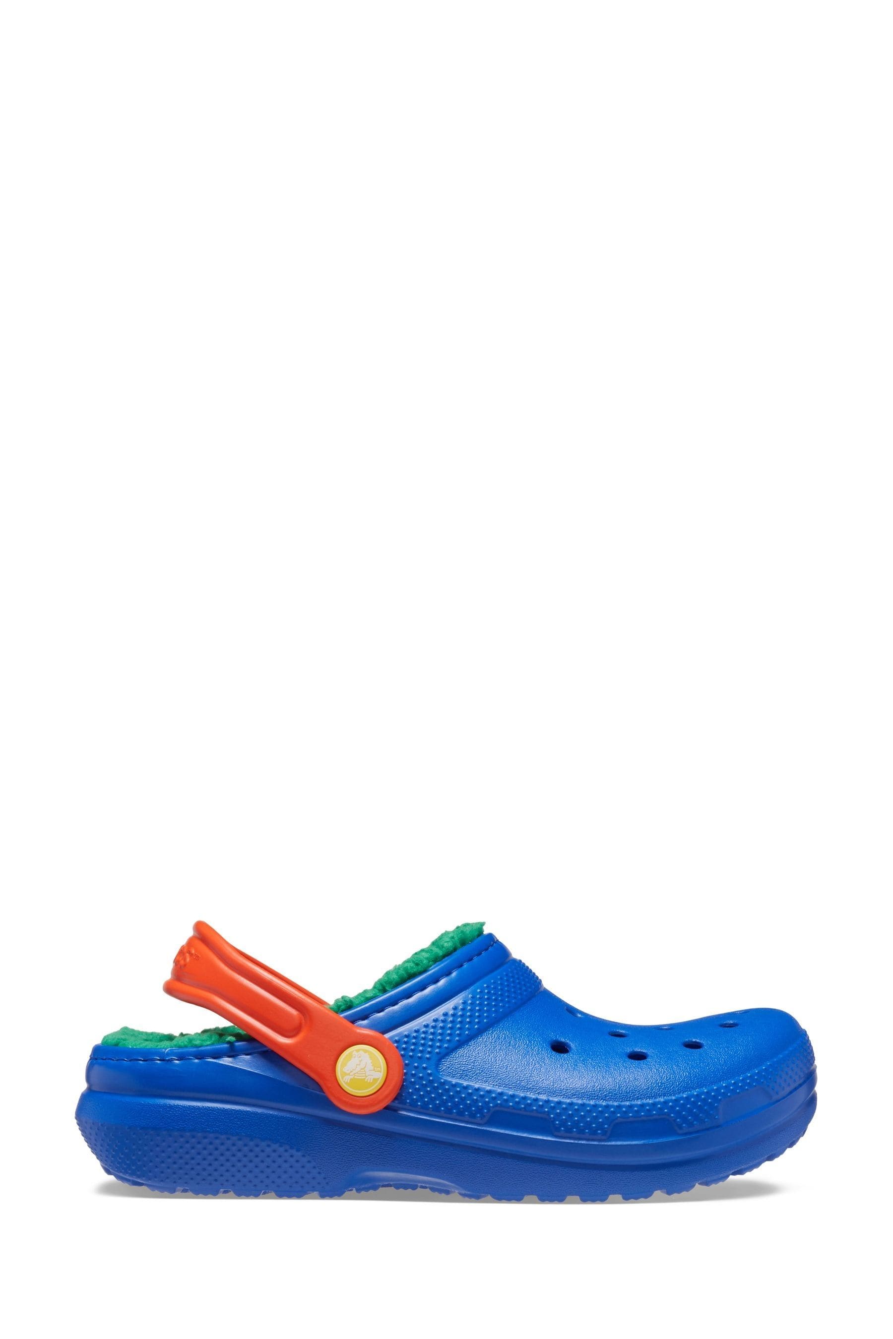 Crocs Kids Classic Lined Clog Blue Bolt Multi J3