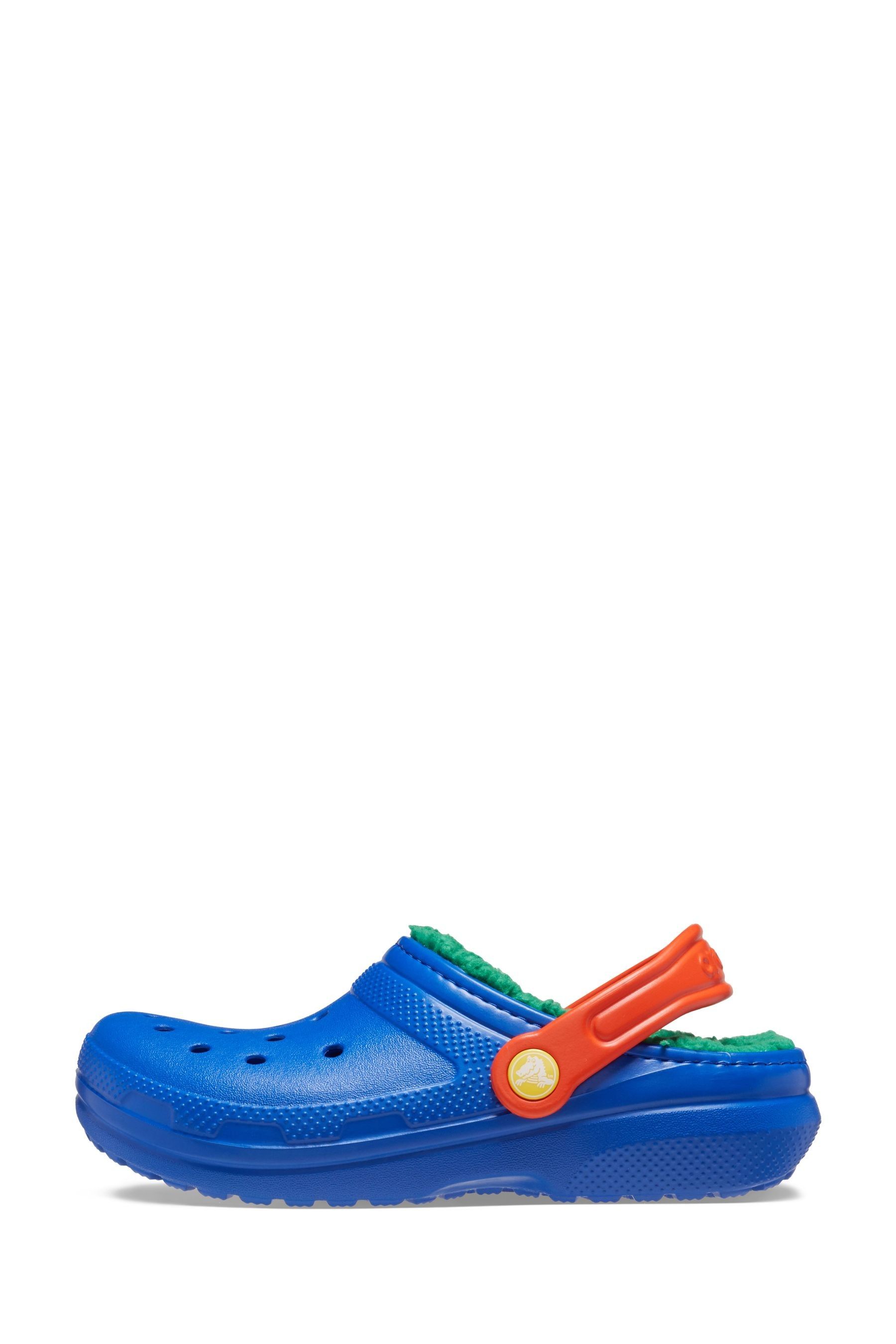 Buy Crocs Royal Blue Fluffy Kids Lined Clogs from the Next UK online shop