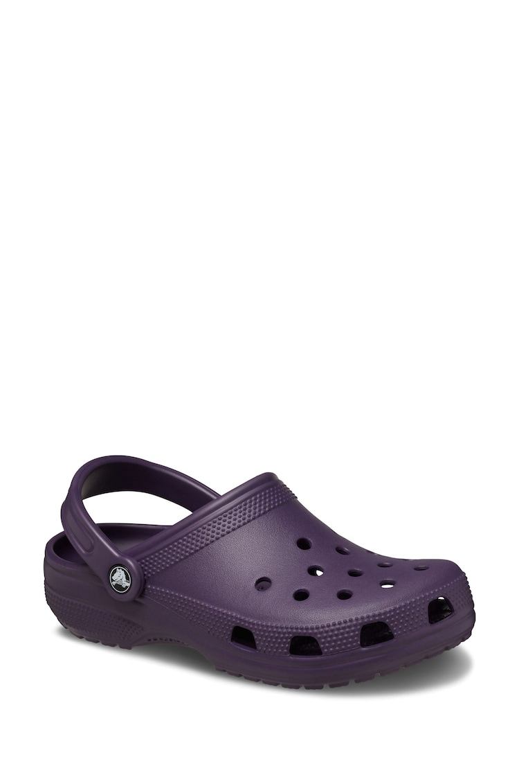 Crocs Dark Purple Adults Classic Clogs - Image 2 of 5