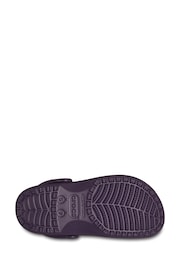 Crocs Dark Purple Adults Classic Clogs - Image 5 of 5