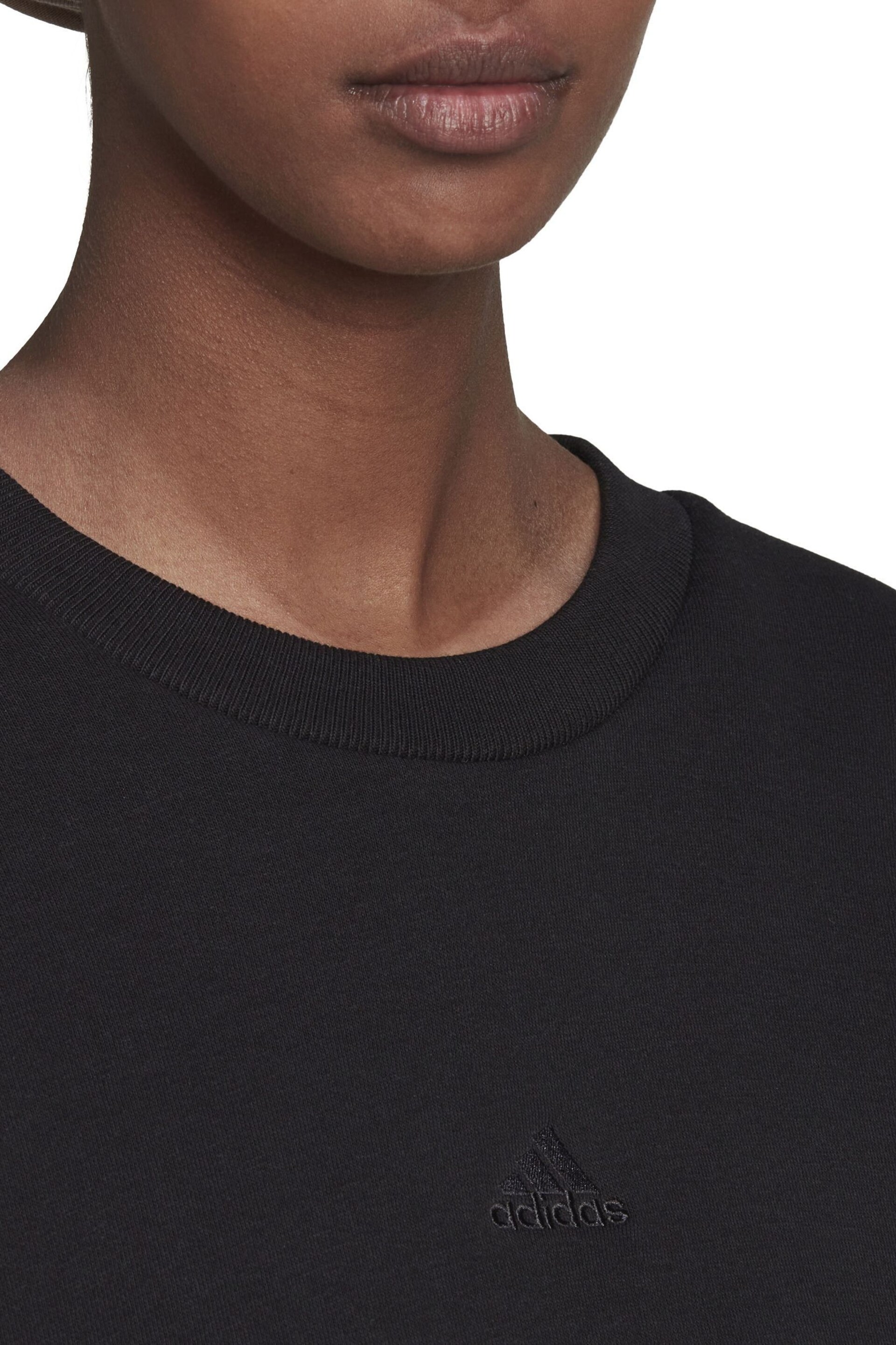 adidas Black Sportswear All Szn Fleece Sweatshirt - Image 5 of 7