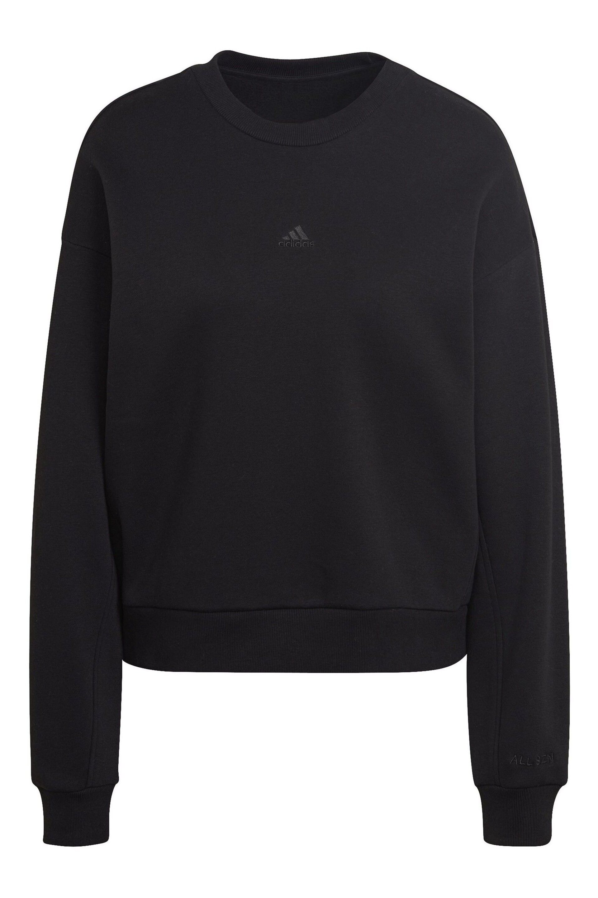 adidas Black Sportswear All Szn Fleece Sweatshirt - Image 7 of 7