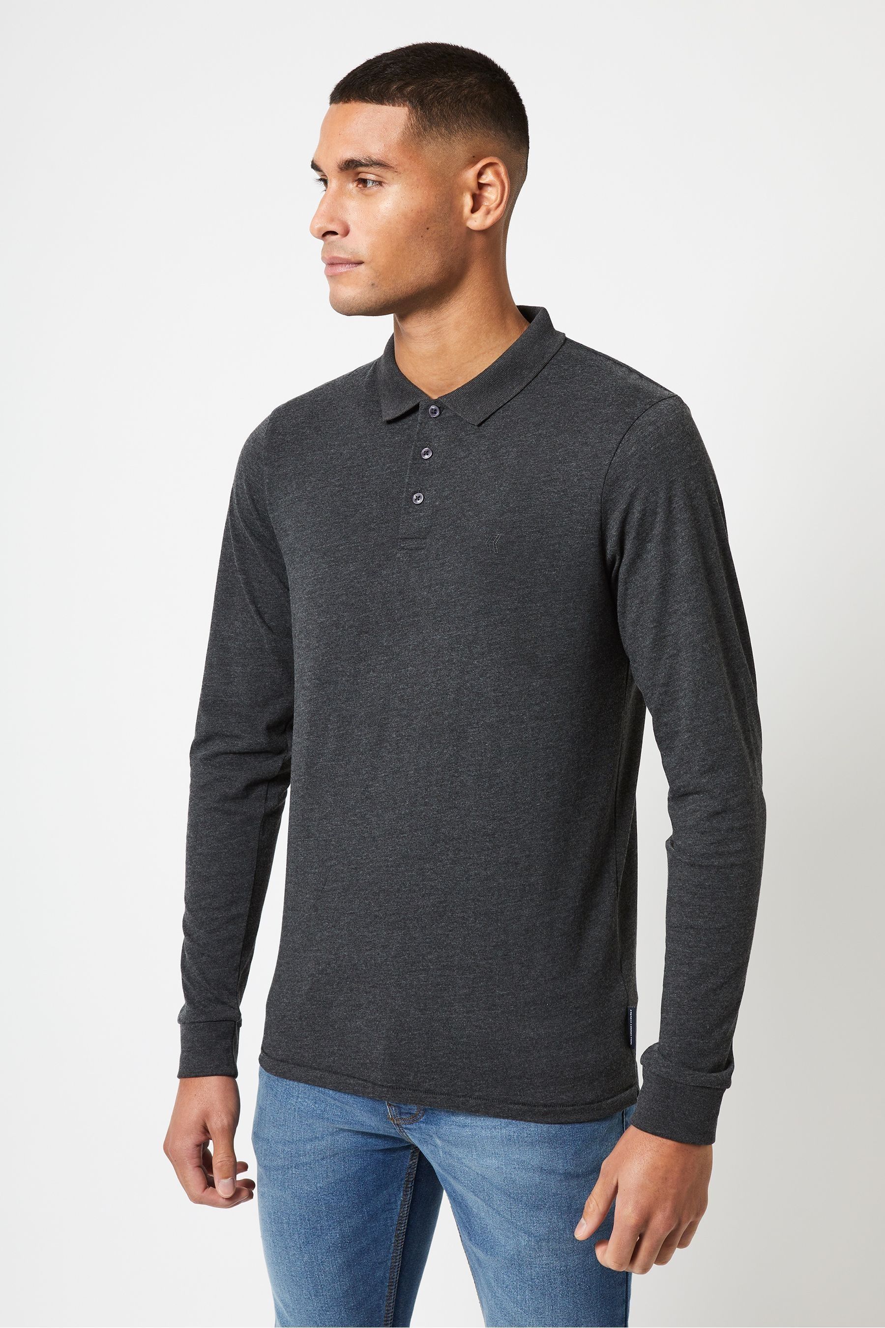 French connection long sleeve polo best sale