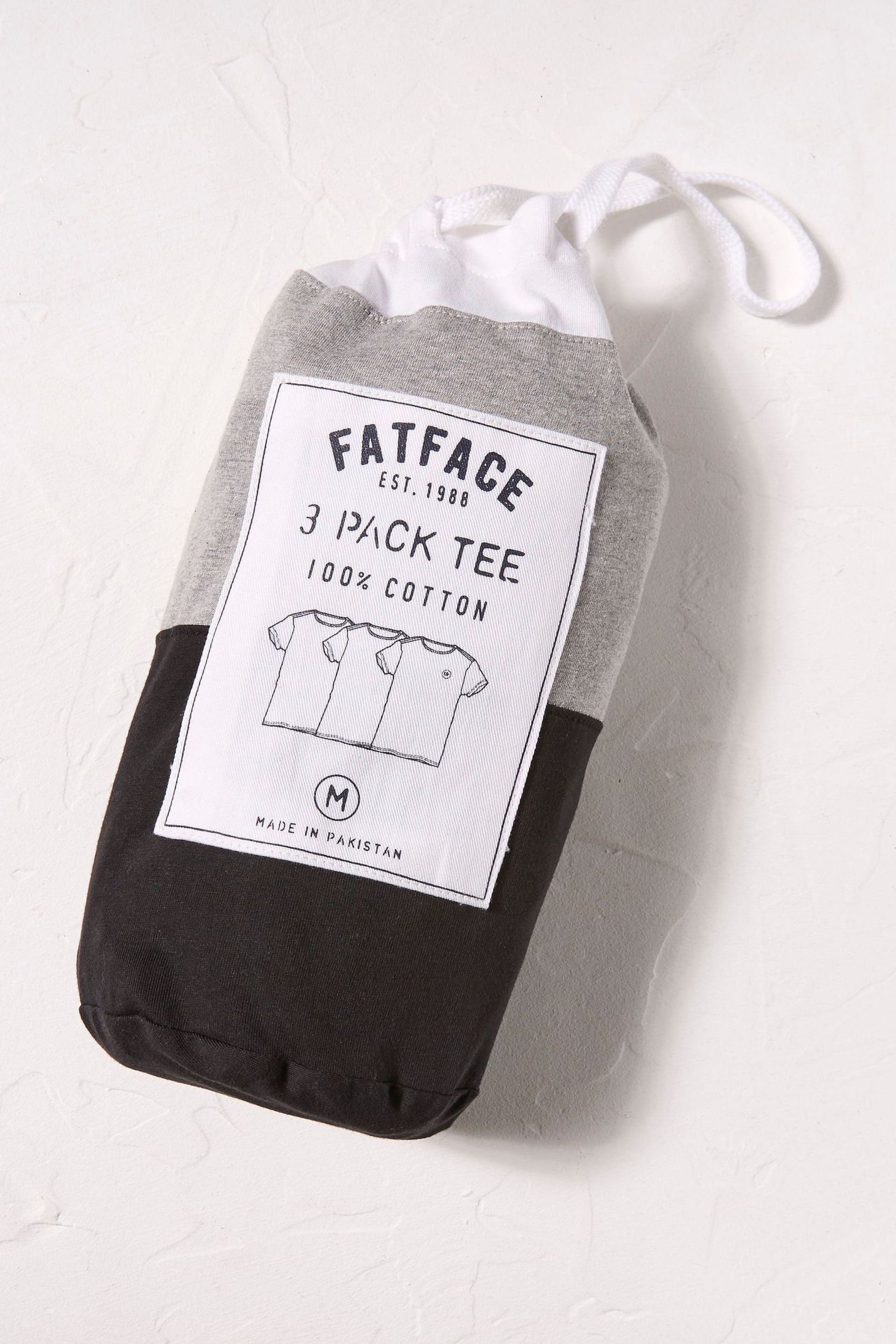FatFace Grey T-Shirts 3 Pack - Image 5 of 5