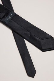 Ted Baker Black Moorez Ottoman Silk Tie - Image 3 of 4