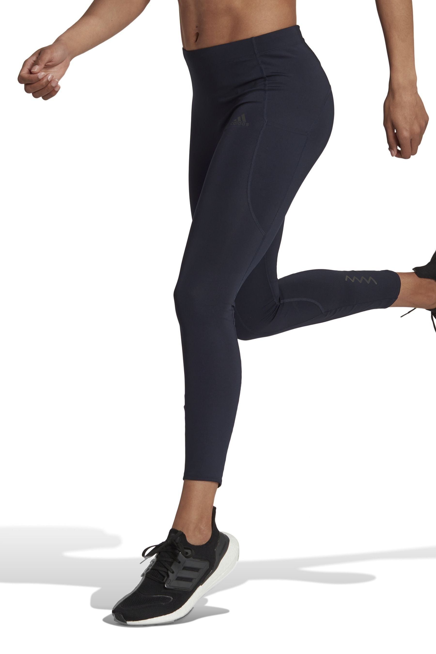 Adidas blue running tights new arrivals