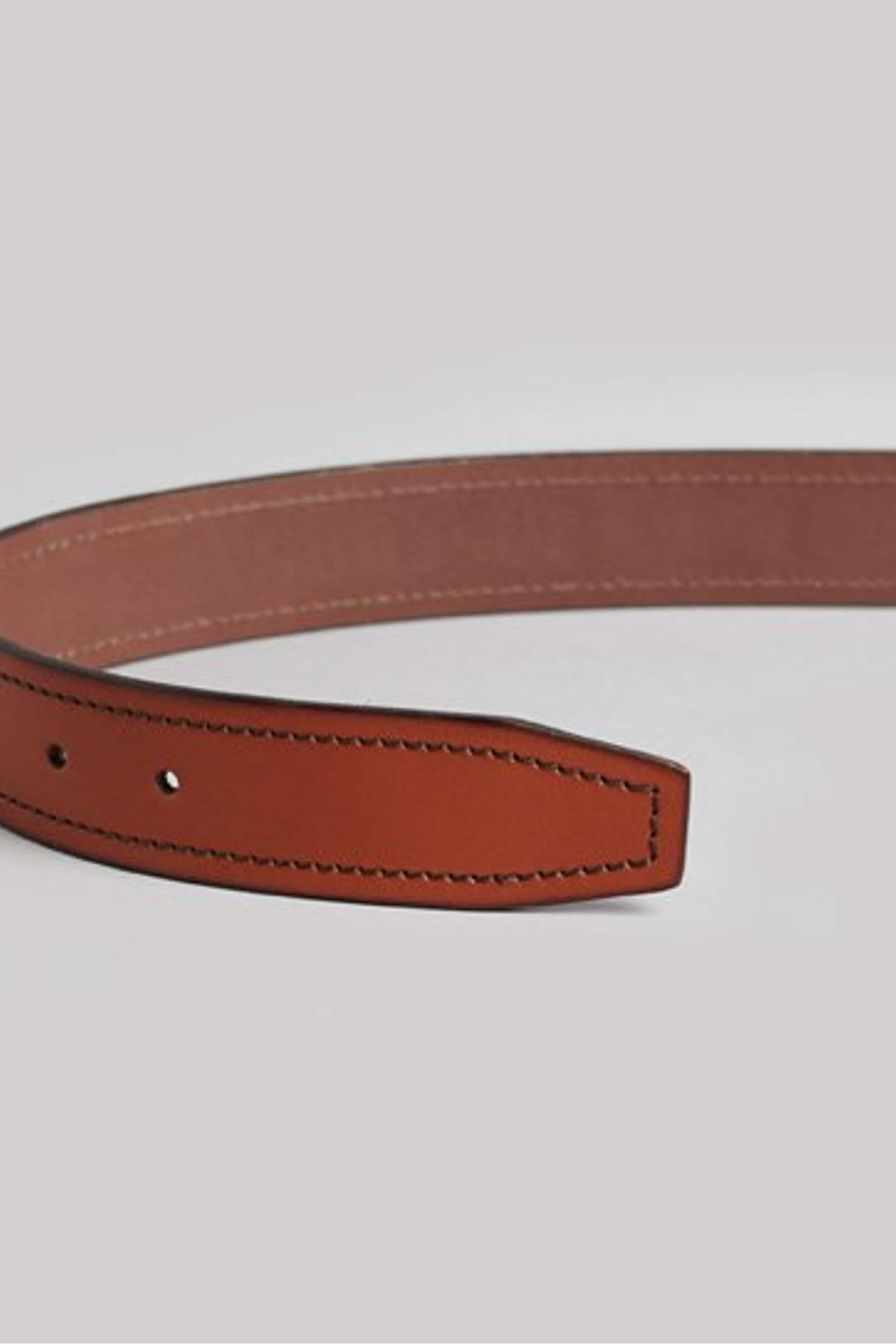 Superdry Brown Vintage Branded Belt - Image 2 of 4