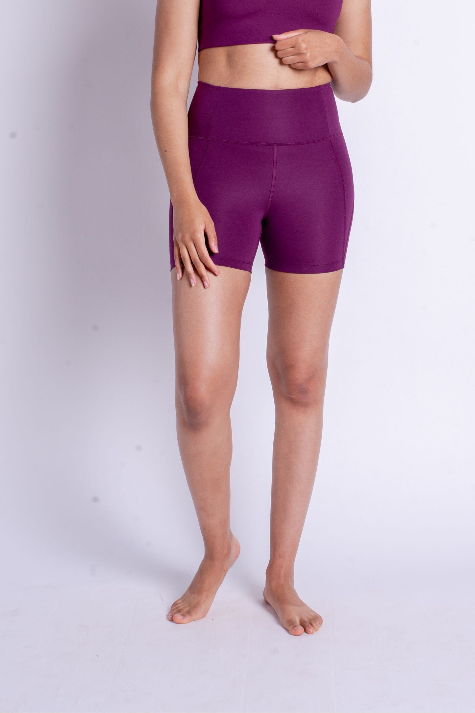 Girlfriend Collective High Rise Run Shorts - Image 1 of 7