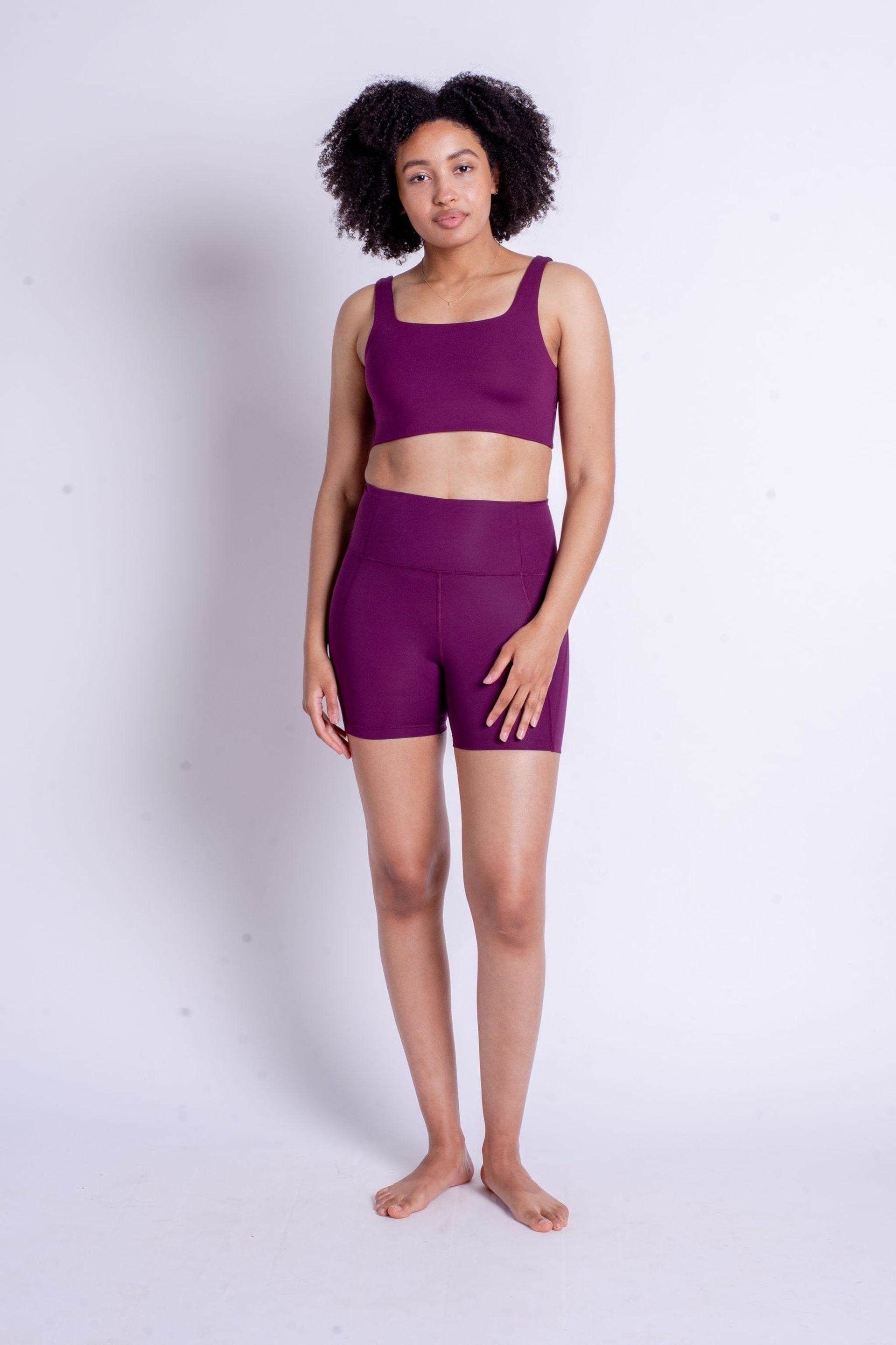 Girlfriend Collective High Rise Run Shorts - Image 4 of 7