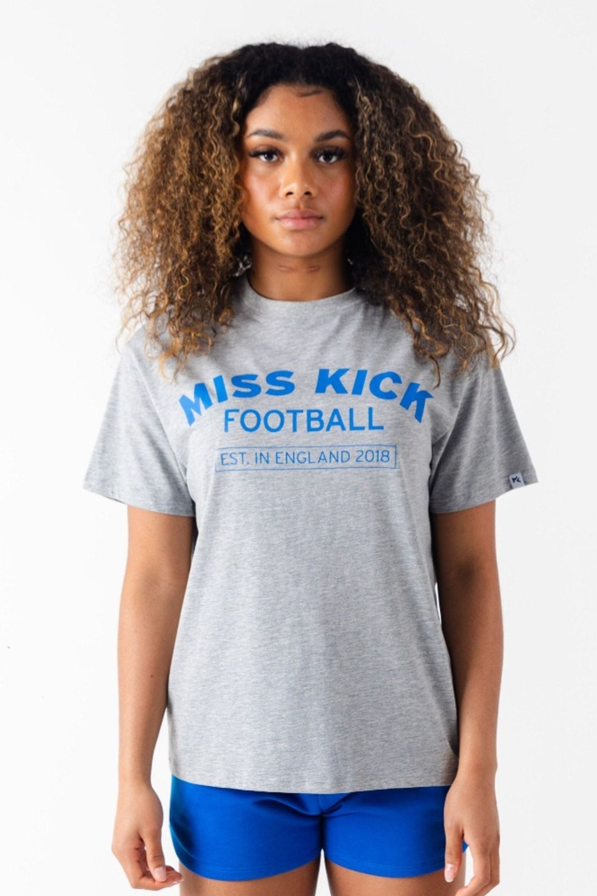 Miss Kick Womens Grey Jas Oversized T-Shirt - Image 1 of 4