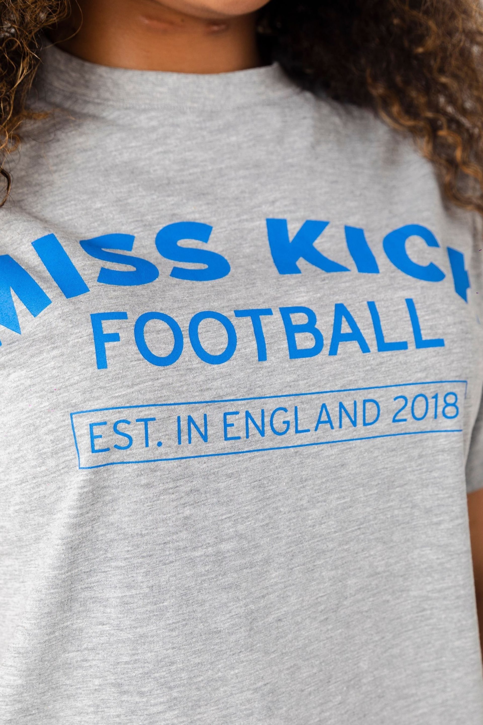 Miss Kick Womens Grey Jas Oversized T-Shirt - Image 4 of 4