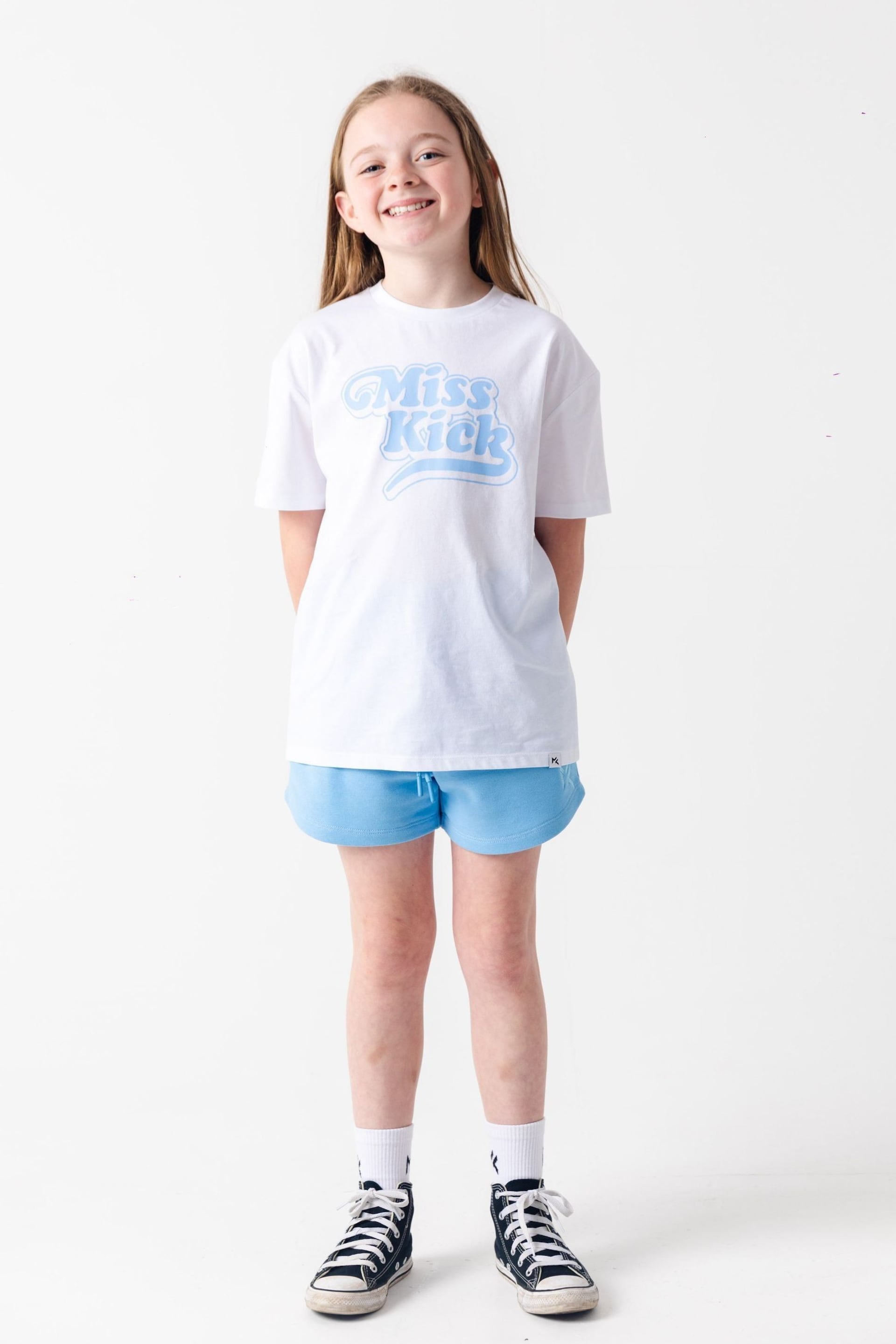 Miss Kick Girls Rachel White T-Shirt - Image 4 of 5