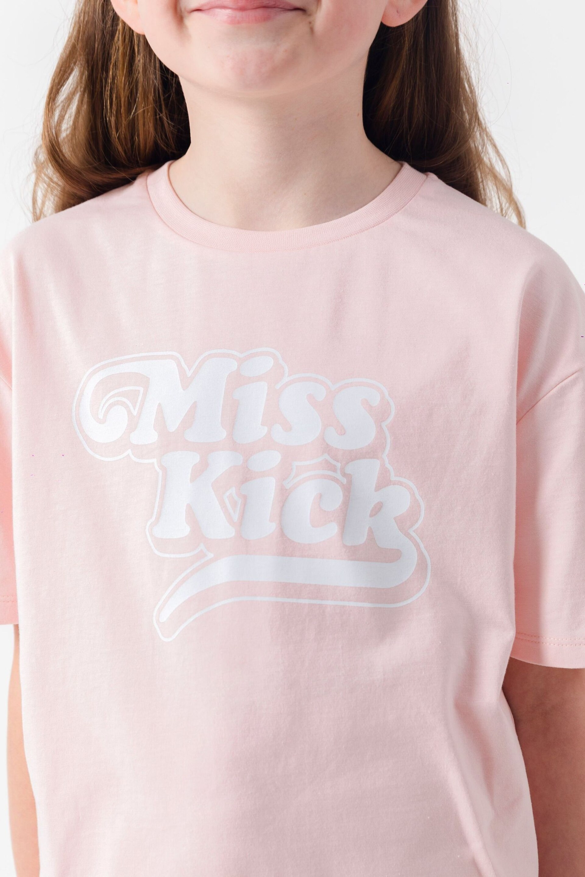 Miss Kick Girls Rachel White T-Shirt - Image 3 of 4