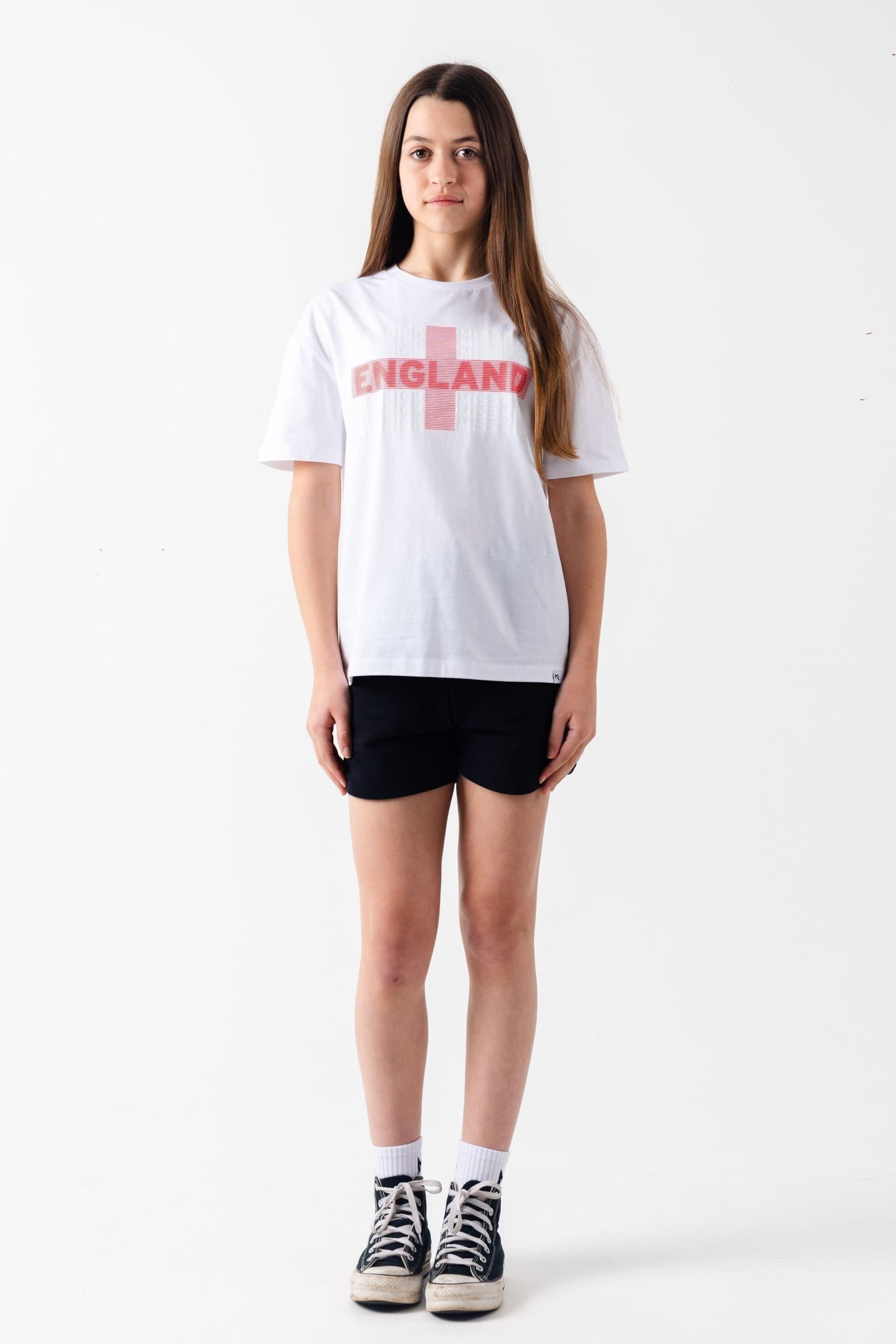 Miss Kick Girls Gabby White T-Shirt - Image 1 of 5