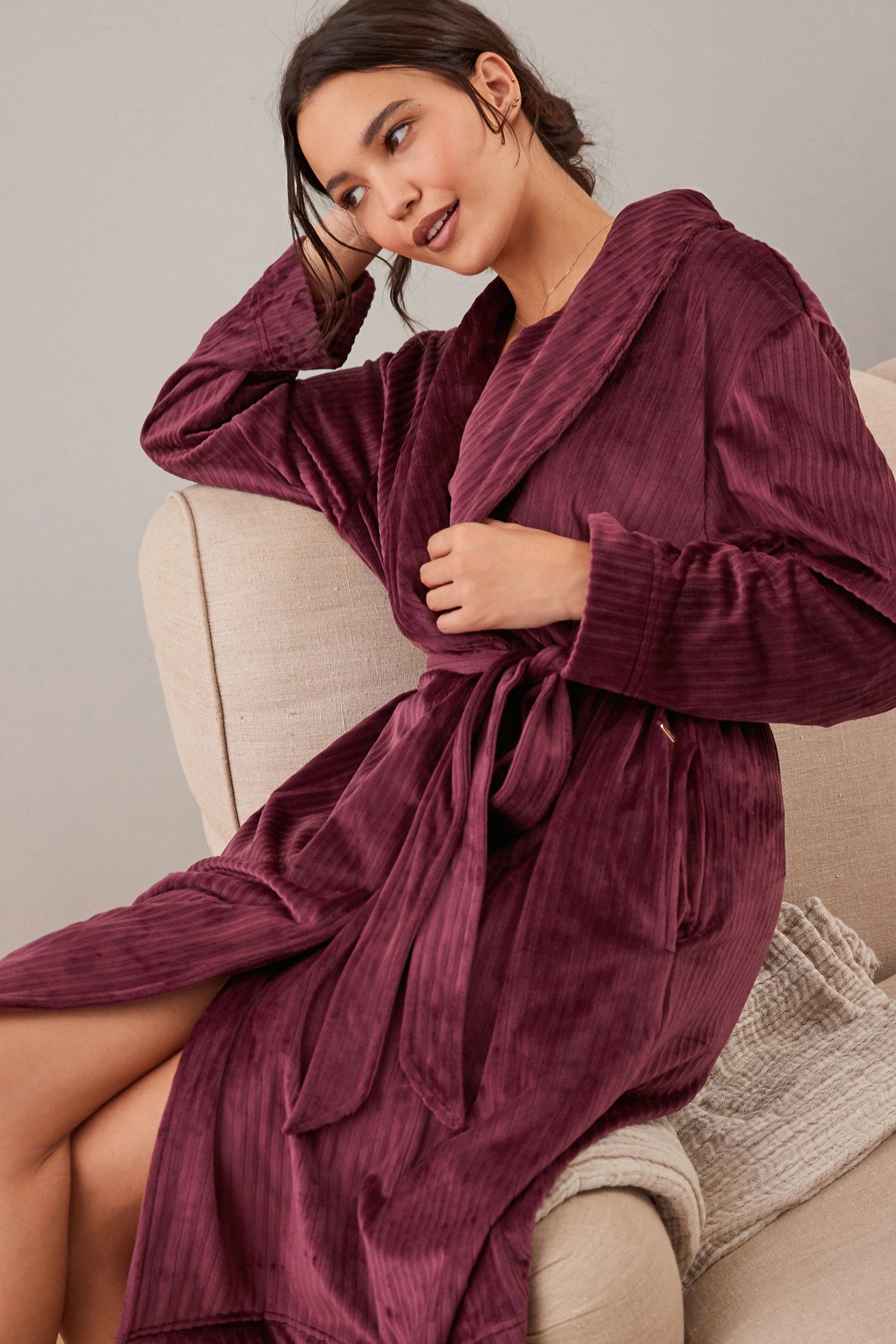 Acheter Rouge baie Peignoir cotele super doux from Next Luxembourg