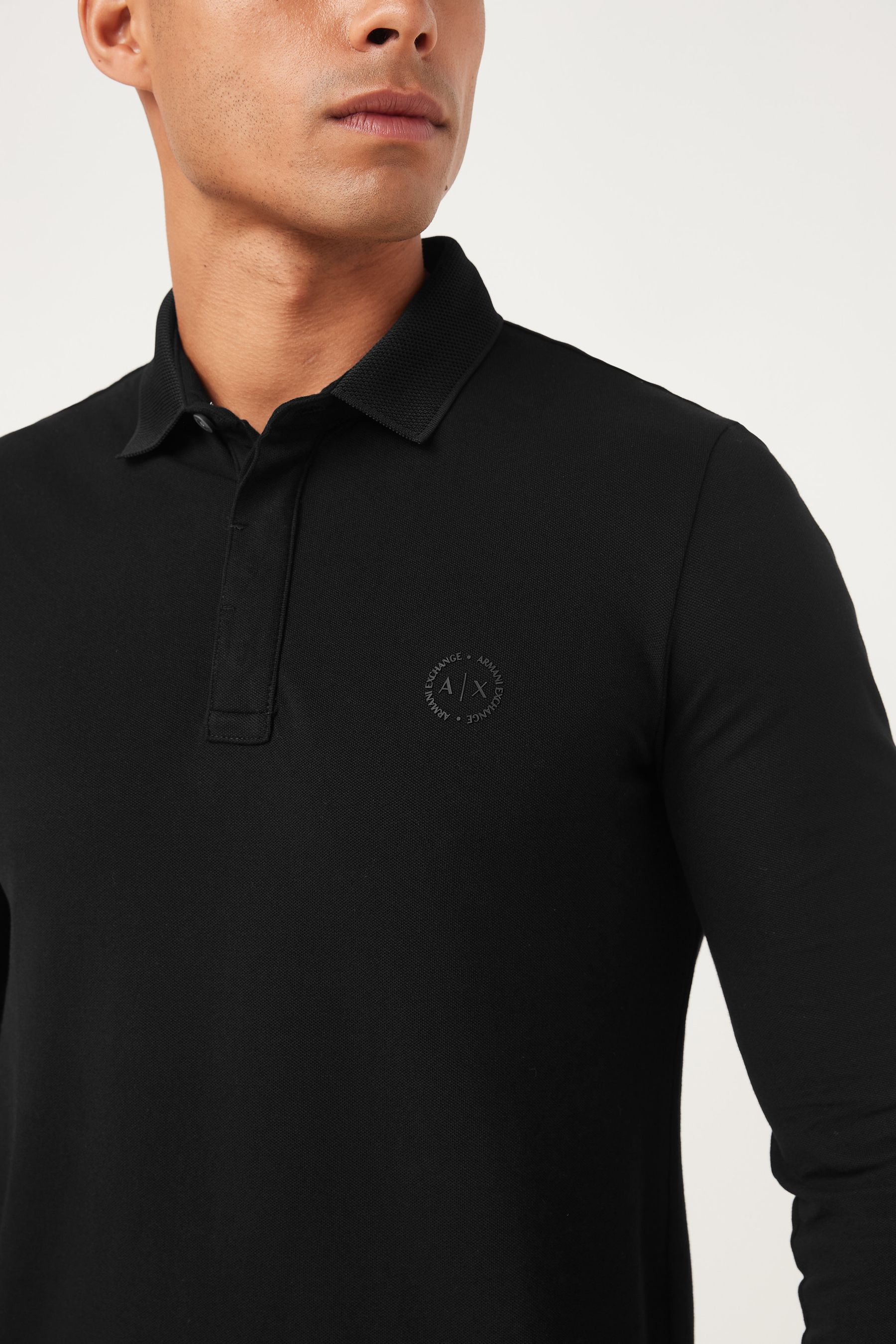 Buy Armani Exchange Long Sleeve Polo Shirt from Next USA