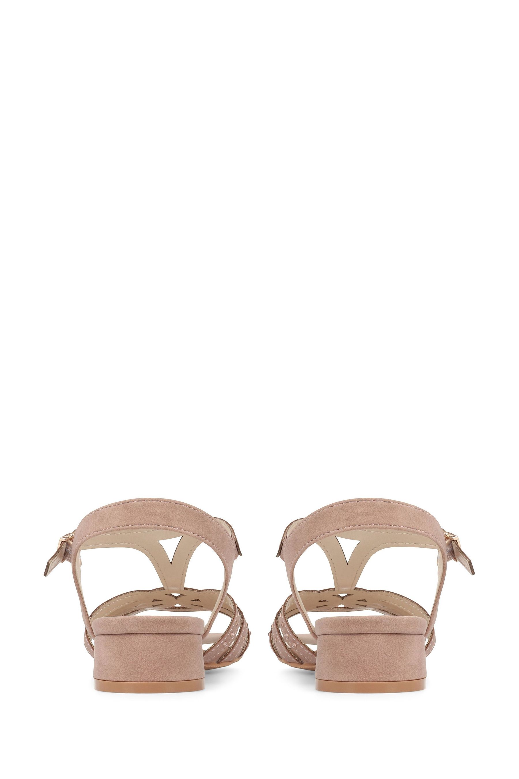 Nude t bar sandals online