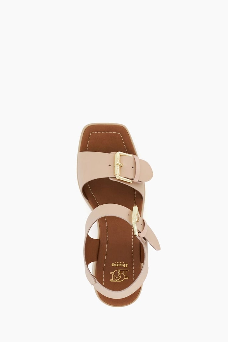 Dune London Pink Jenies Buckle Platform Sandals - Image 6 of 6