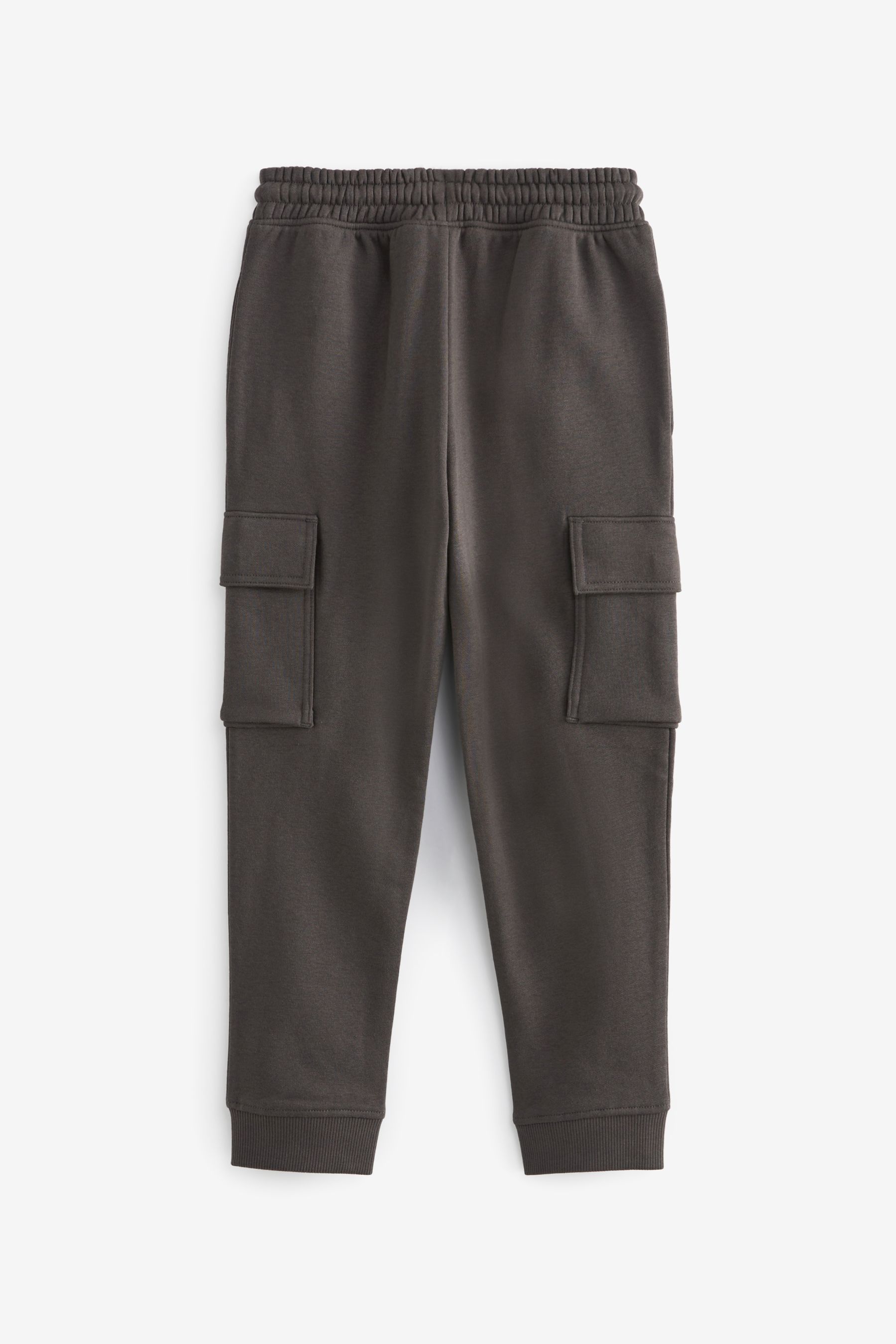Buy Black Charcoal Grey 2 Pack Cargo Cotton Rich Joggers 3 16yrs from the Next UK online shop