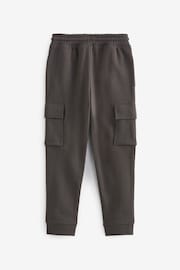 Black/Charcoal Grey 2 Pack Cargo Cotton-Rich Joggers (3-16yrs) - Image 2 of 3