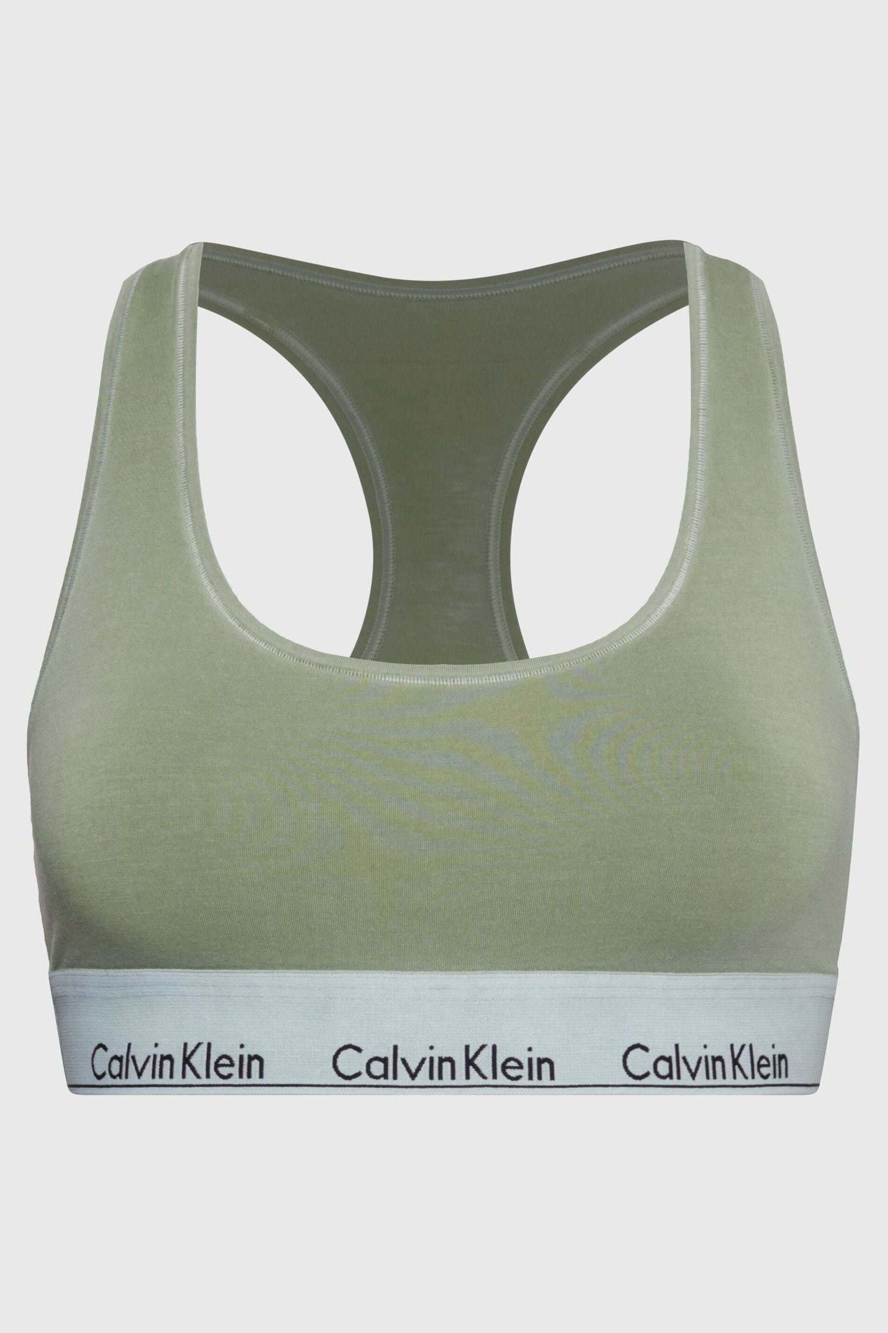 Buy Calvin Klein Green Mineral Dye Bralette from Next Luxembourg