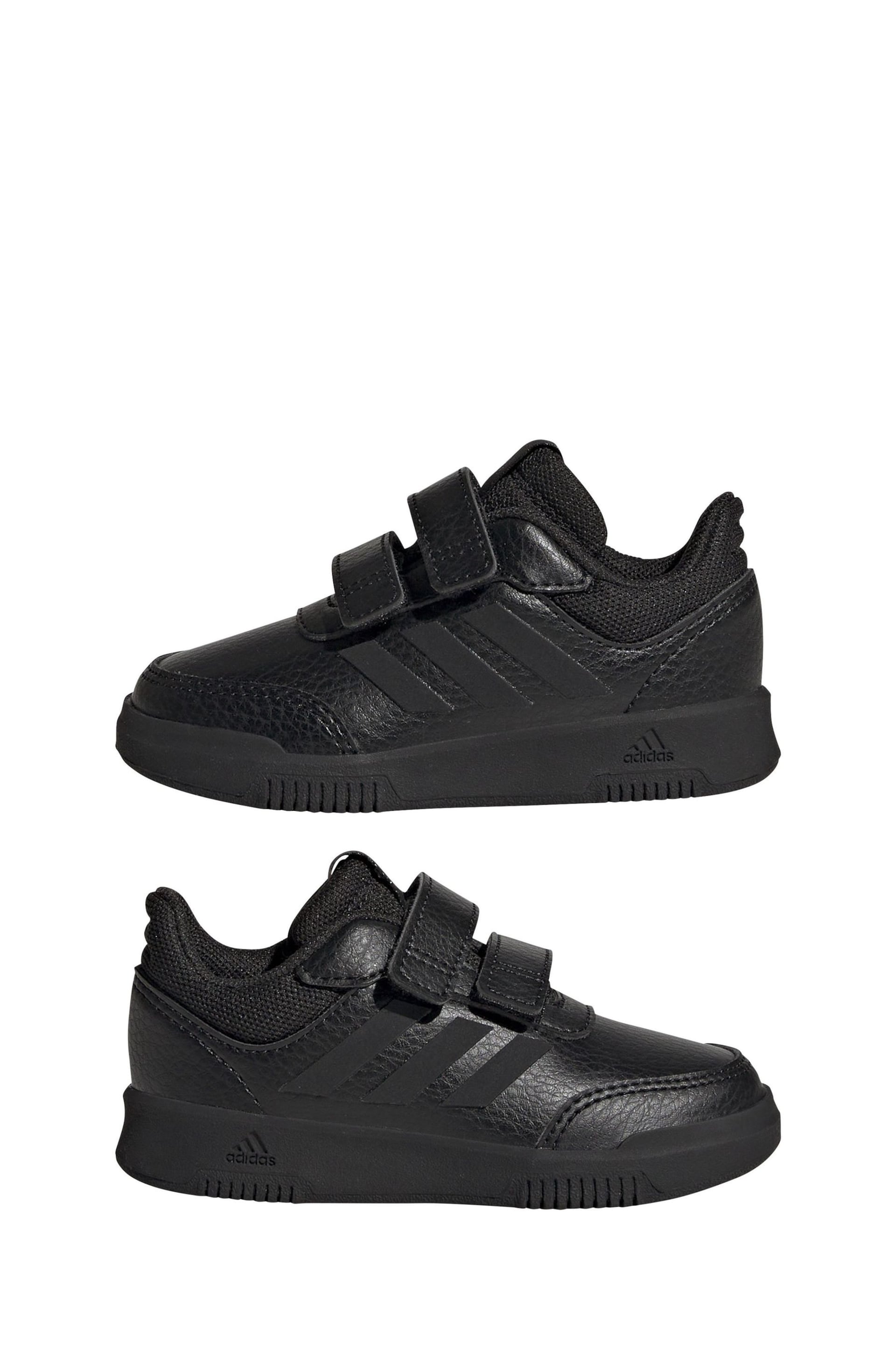 adidas Black Tensaur Hook and Loop Shoes - Image 5 of 8