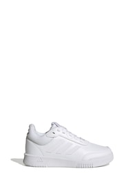 adidas White Tensaur Sport Training Lace Shoes - Image 1 of 9