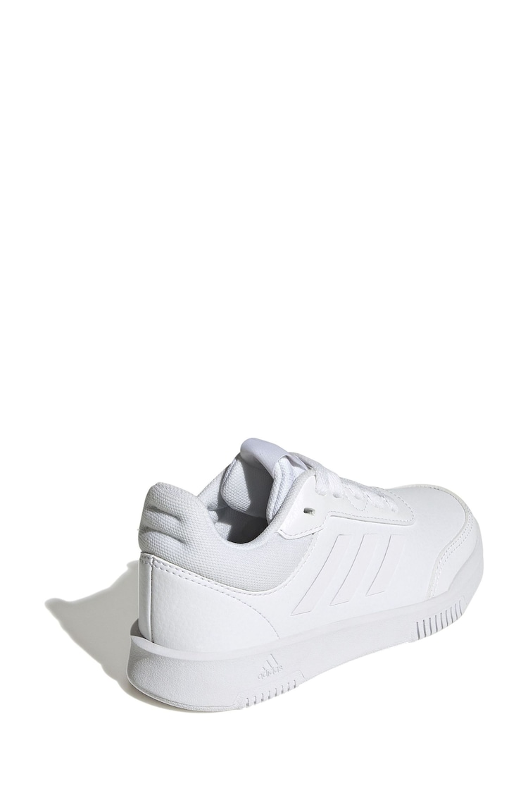 adidas White Tensaur Sport Training Lace Shoes - Image 3 of 9