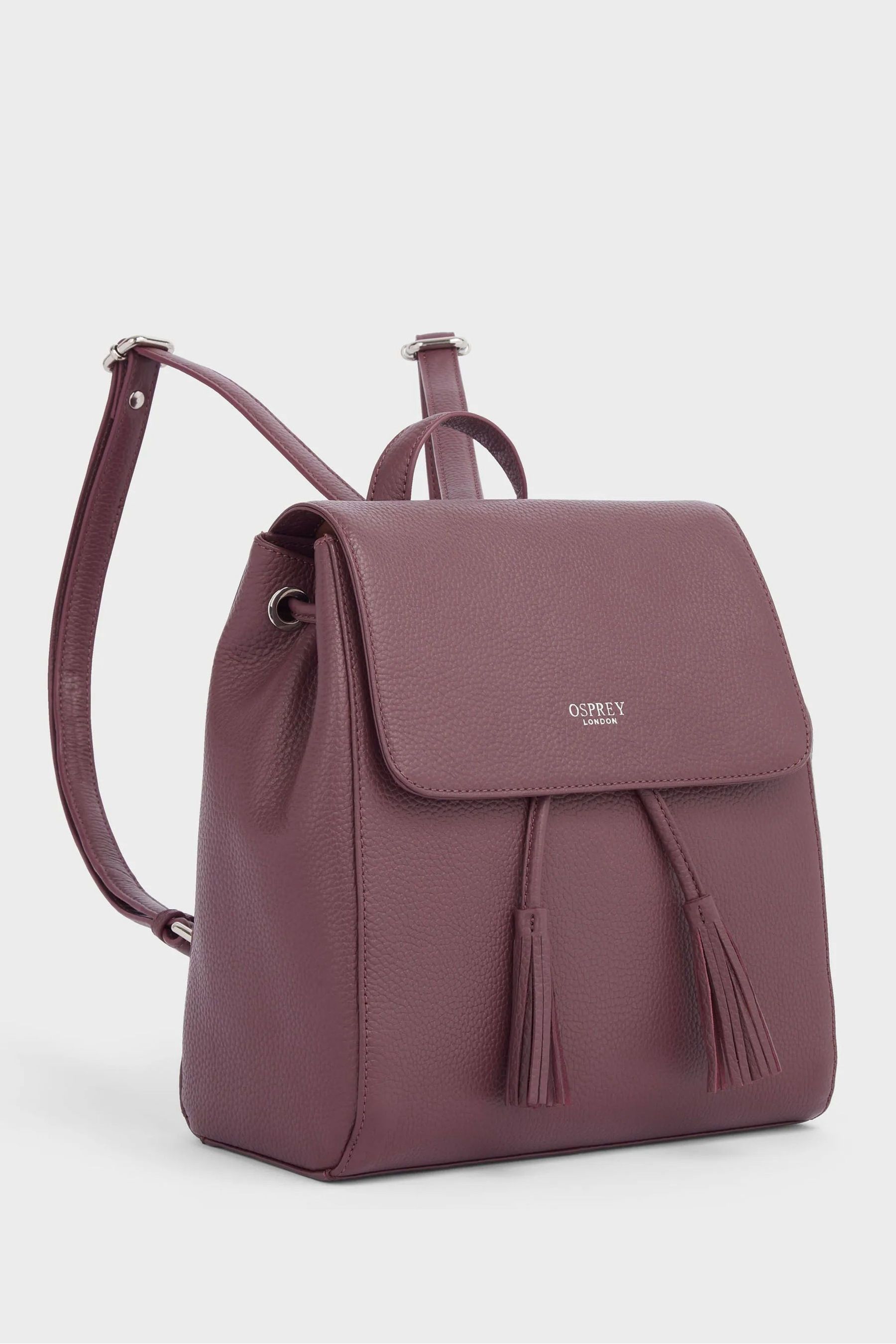 Buy Osprey London Red The Megan Leather Rucksack Bag from Next USA
