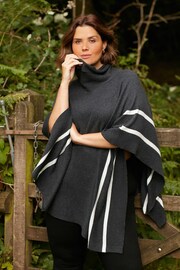 Live Unlimited Grey Roll Neck Poncho - Image 1 of 7