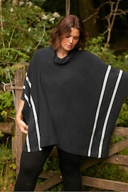 Live Unlimited Grey Roll Neck Poncho - Image 2 of 7