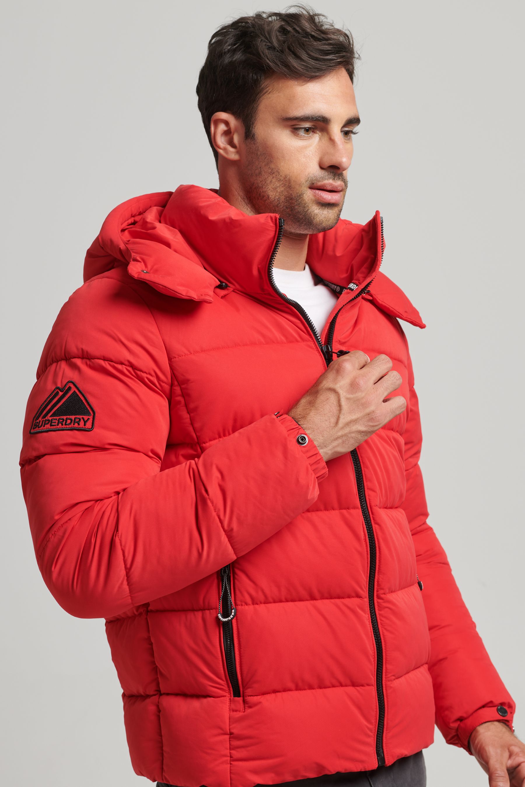 Buy Superdry Red Microfibre Mountain Puffer Jacket from Next Luxembourg