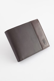 Brown Leather Stag Badge Wallet - Image 1 of 4