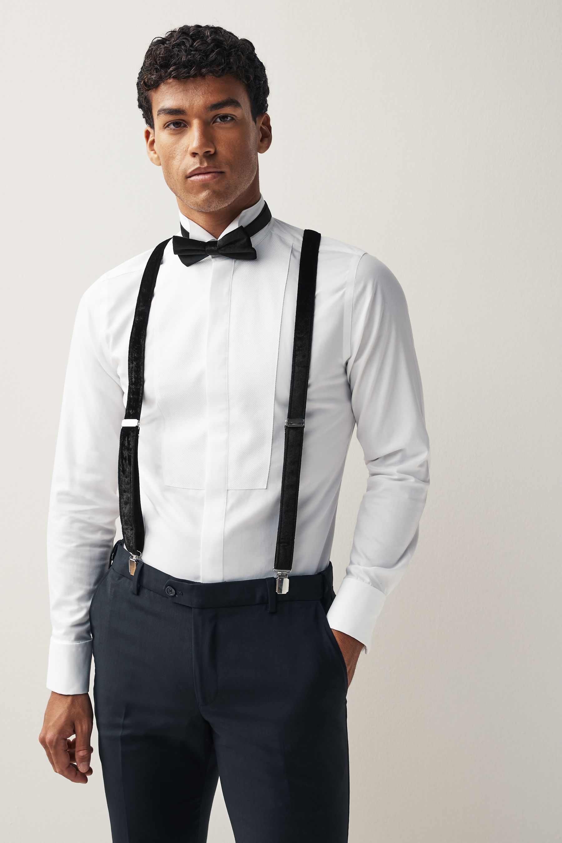 Black velvet tie belt 2025