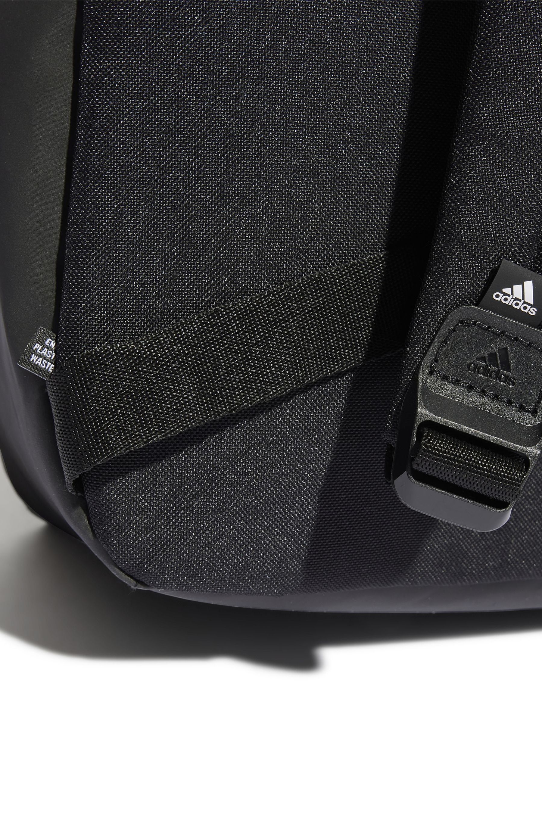 Adidas black and white casual backpack store