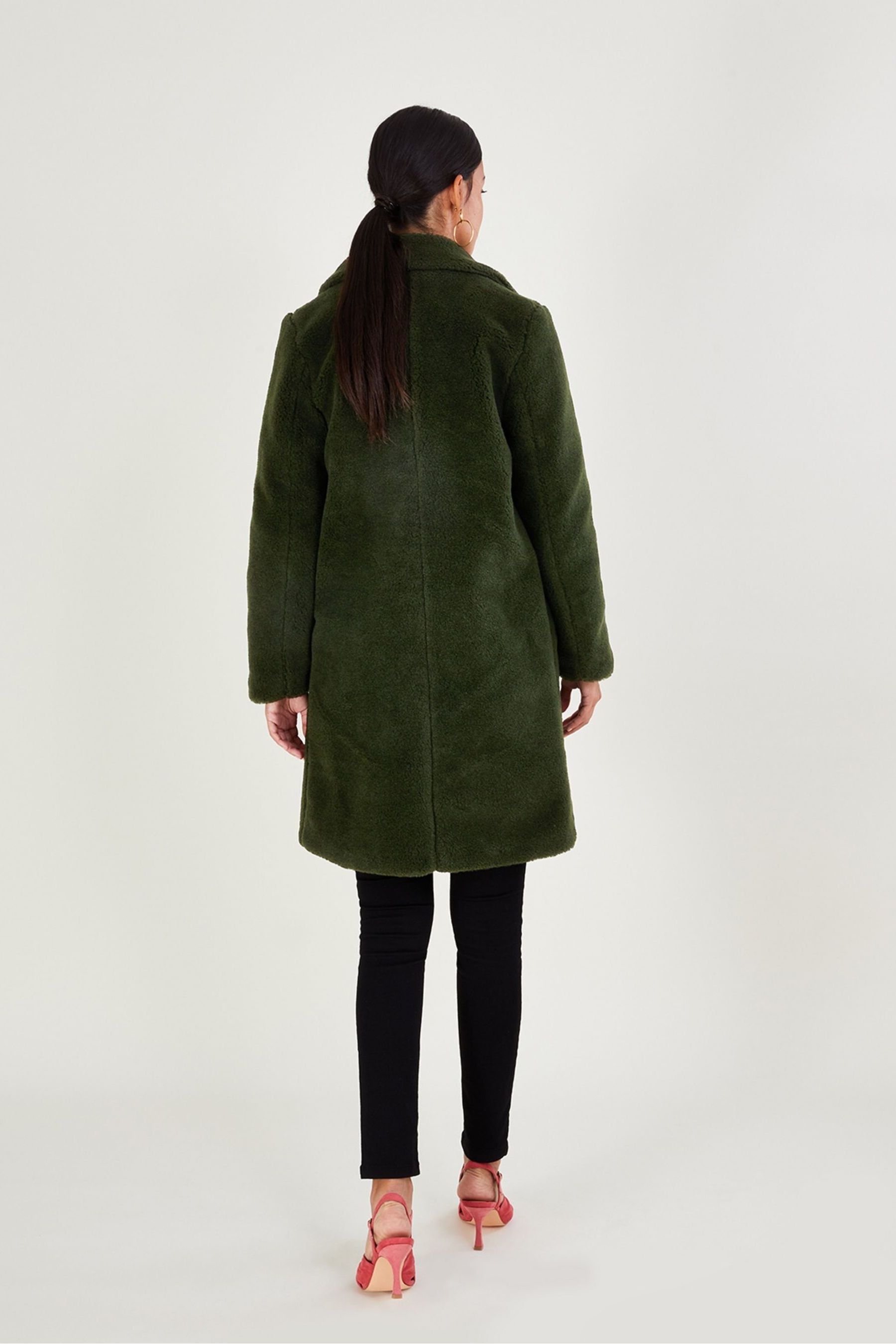 Single breasted teddy coat shop