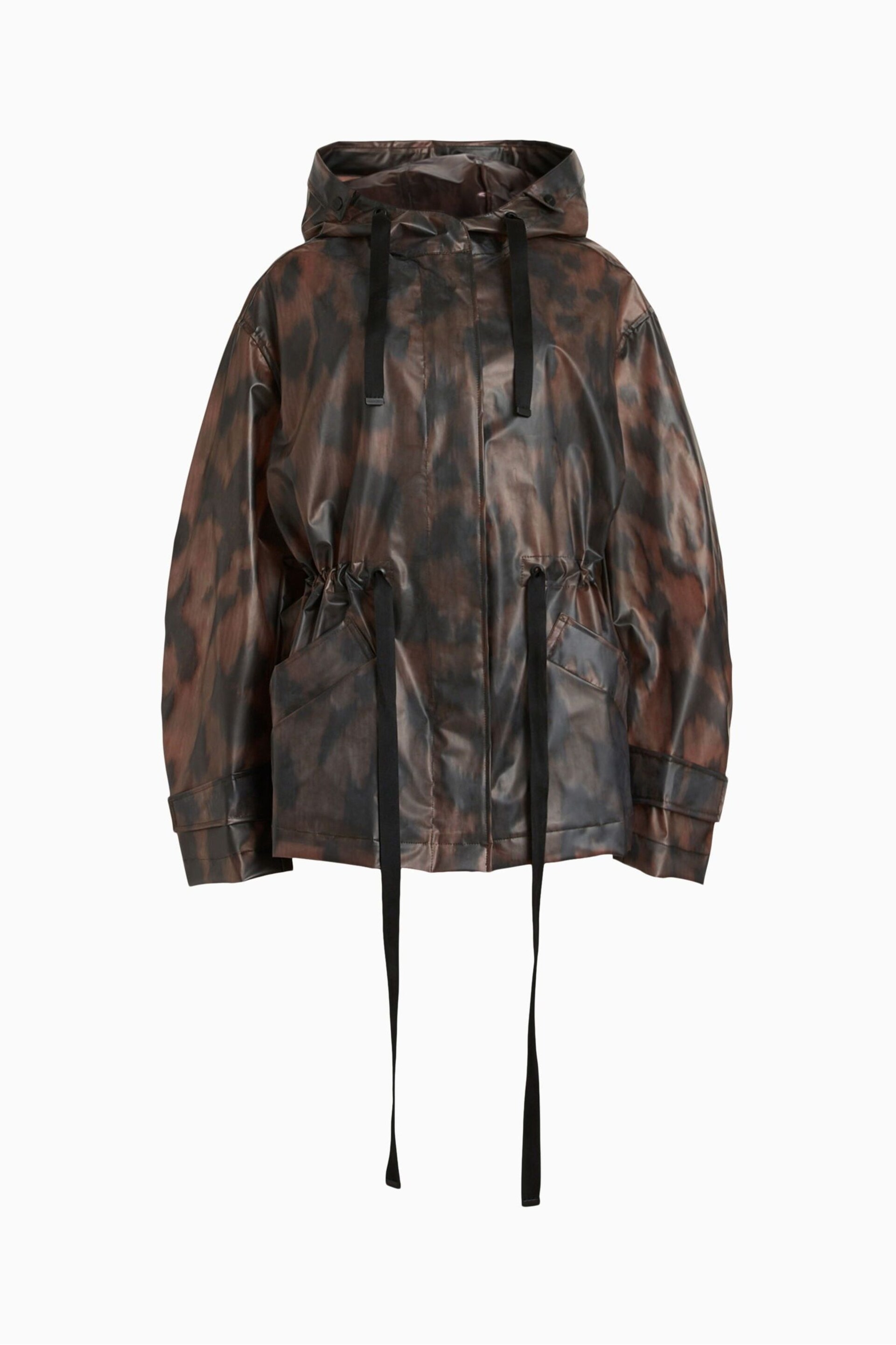 AllSaints Brown Chelsie Leo Jacket - Image 8 of 8