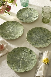 Set of 4 Green Cabbage Side Plates - Image 1 of 4