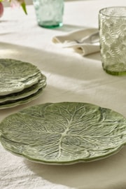 Set of 4 Green Cabbage Side Plates - Image 3 of 4