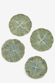 Set of 4 Green Cabbage Side Plates - Image 4 of 4