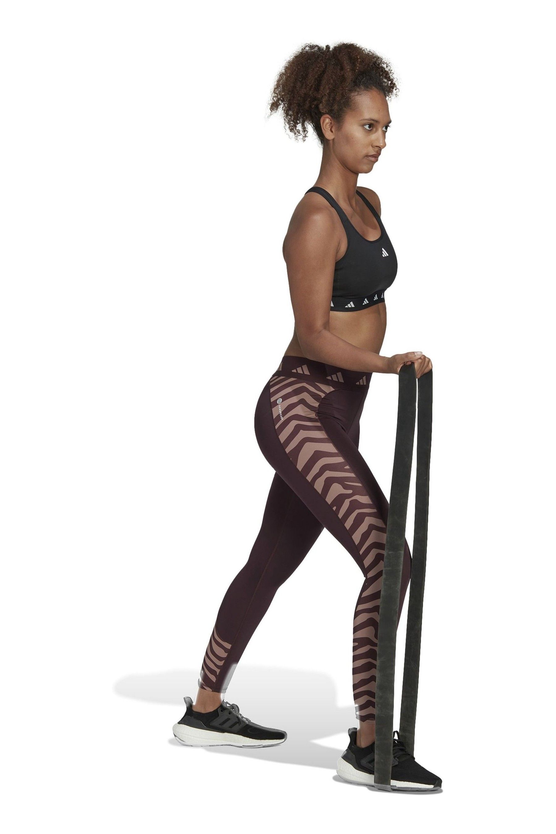 Buy adidas Purple Hyperglam 7 8 Zebra Print Leggings from Next Luxembourg