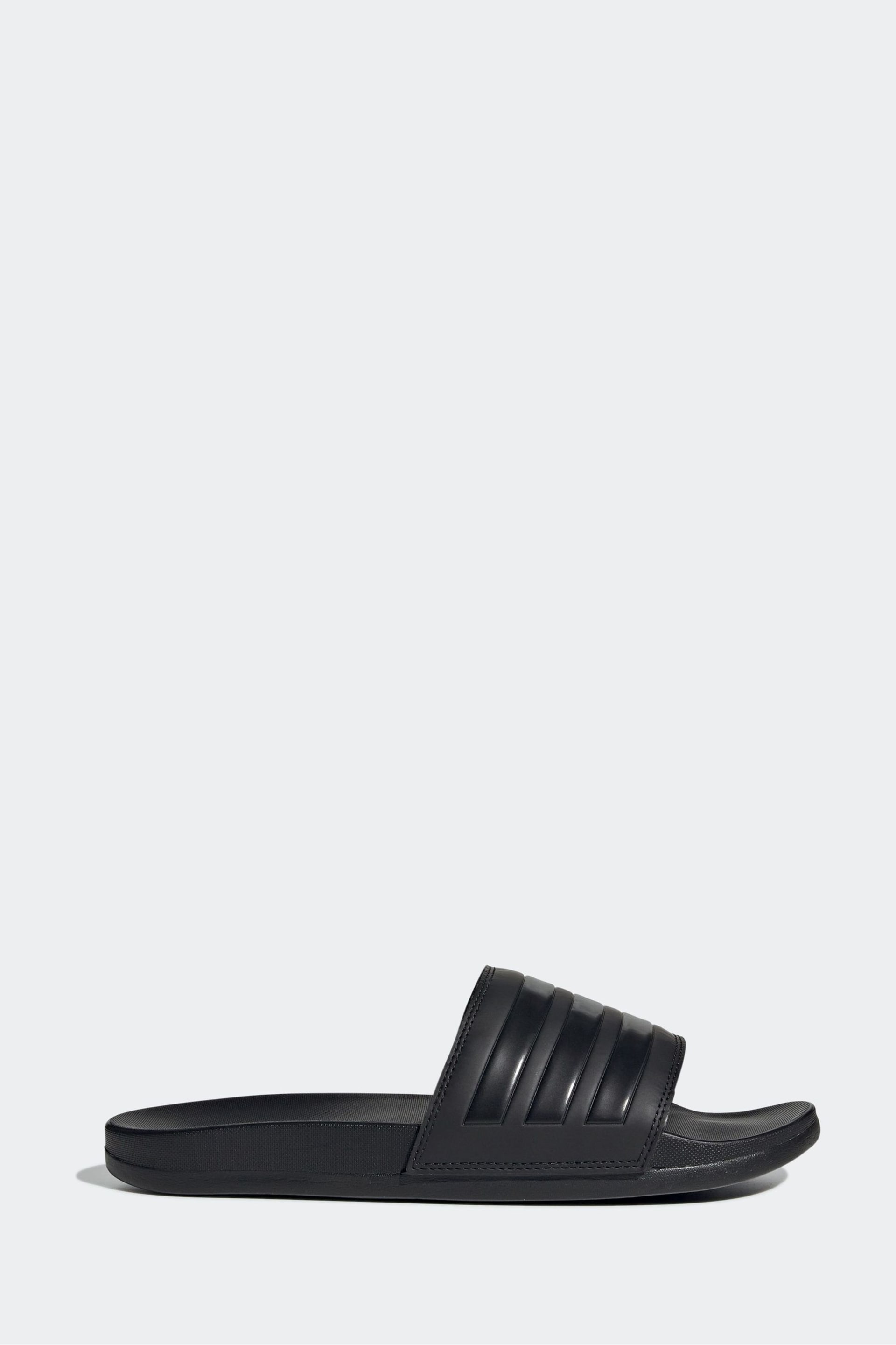 adidas Black Adilette Comfort Slides - Image 1 of 9