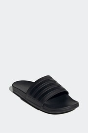 adidas Black Adilette Comfort Slides - Image 2 of 9