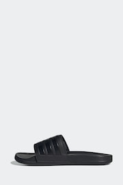 adidas Black Adilette Comfort Slides - Image 3 of 9