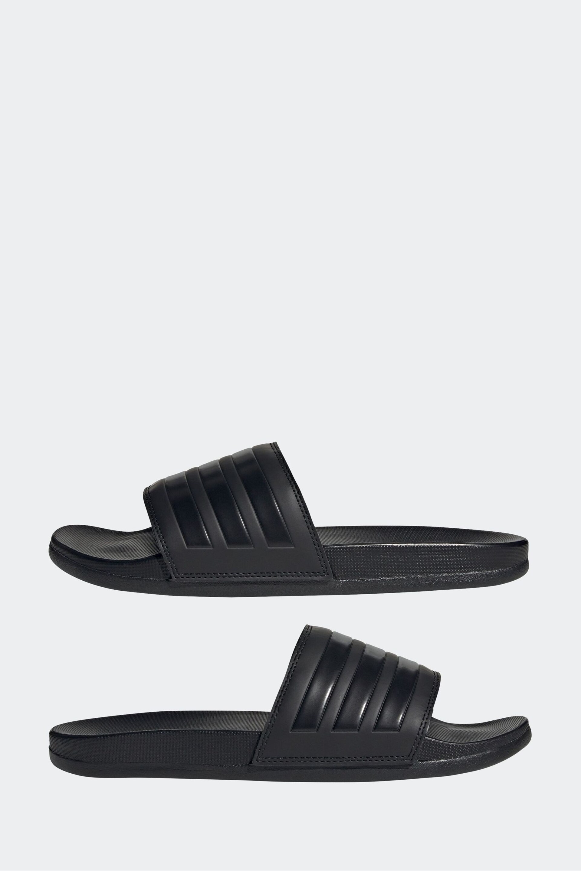 adidas Black Adilette Comfort Slides - Image 7 of 9